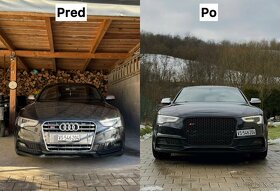 Audi rs5 grill čierny lesklý - 4