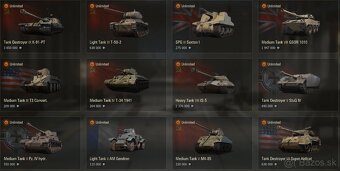 Účet World of Tanks - 4