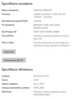HP Compaq 8200 Elite Minitower + monitor + klávesnica a myš - 4