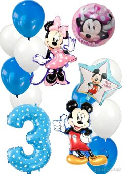 Nové balóny Minnie + Mickey mouse- sada AŽ 15/16/17 kusov - 4