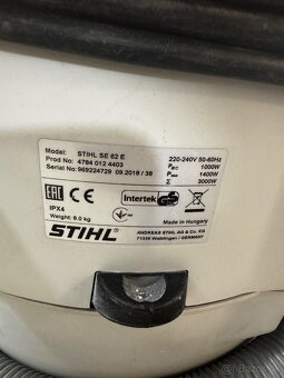 Priemyselny vysavac Stihl SE 62 E - 4