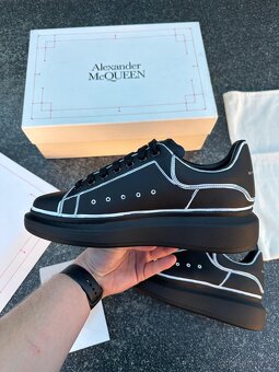 Alexander McQueen black tenisky, - 4