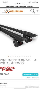 Predam Strešný Box Ultraplast MD30 900l+ nosiče Aguri R2Blac - 4