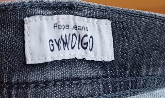 Pepe jeans šedé slim fit streč - 4