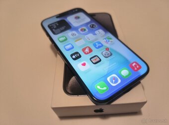 apple iphone 15 PRO 256gb Blue Titanium 86% Batéria - 4