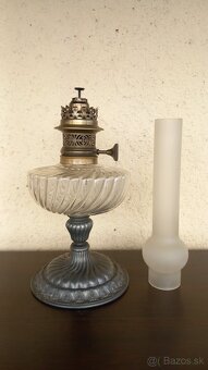 Starožitná petrolejová lampa - 4