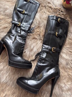 Gucci - luxusné kožené čižmy - 4