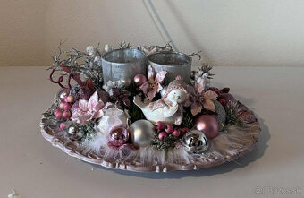 Okrúhli svietnik vianočný - 4