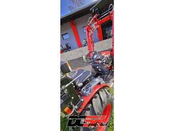 Traktor TYM T255 s čelným nakladačom a medzinápravovou kosou - 4