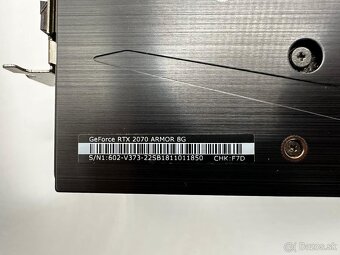 Predám MSI GeForce RTX 2070 ARMOR 8G - 4