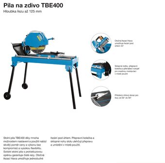 Stolová píla na dlažbu Tyrolit + kotúč - 4