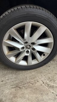Alu disky+letne pneu Skoda - 4