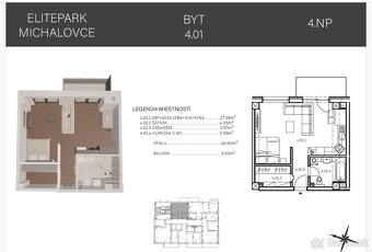Predaj 1 izbového bytu - ELITE PARK - 4