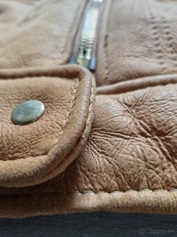 Dámská kožená bunda s beránkem velikost 40 (M) - 4