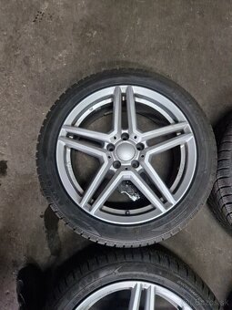 Hliníkové disky 5x112 R18 zimné pneu 235/45R18 - 4