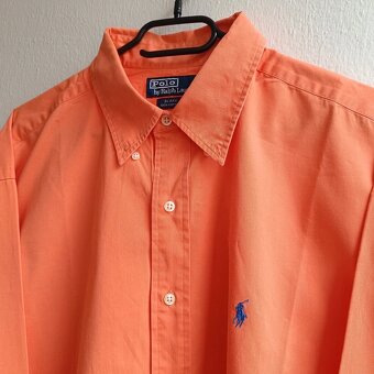 Polo Ralph Lauren Blake oranžová košeľa s dlhým rukávom XL - 4
