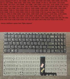 Klavesnice Lenovo 320-15 330-15 V130 V140/ 15ADA6 5-15ARE05 - 4