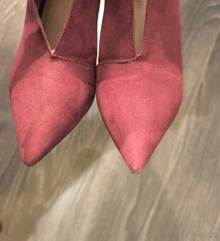 NEXT trendy bordové semišové čižmičky štýlové 39 - 4