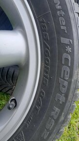 Predám zimné pneumatiky 185/65r15 Hankook disky 4x100 - 4