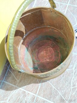 Medená Nádoba Ozdobené Mosadzou Chalup - 4