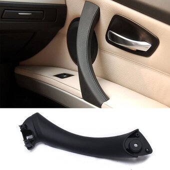BMW E90 E91 E92 E93 - nove cierne / bezove madlo dveri - 4
