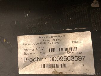 Mercedes S-Class W222 – predný nárazník, originál - 4