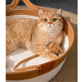 Pelech hniezdo – Biela s hnedou, veľkosť L- do 10 kg. - 4