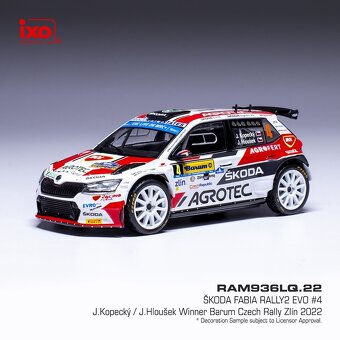 Modely Škoda Fabia Rally2 1:43 IXO - 4