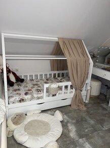 Masívna detská domčeková posteľ - 4