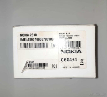 Predám originál box, nabijačku a manuál pre Nokiu 2310 - 4