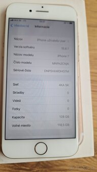Iphone 7 Gold 128GB pekný stav - 4
