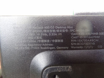 Predám pokazený HP Prodesk 400 g3 mini - 4