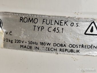 Predám žmykačku ROMO je plné funkčná a zachovalá veľmi tichá - 4