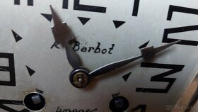 Predám funkčné starožitné krbové hodiny R. Barbot Limoges AR - 4