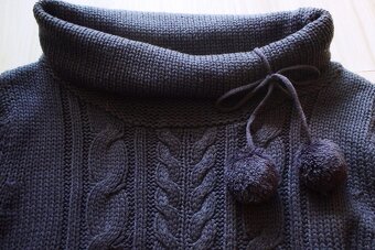 Rolákový pletený predĺžený pulóver zn. SAPS, v.S/M - 4