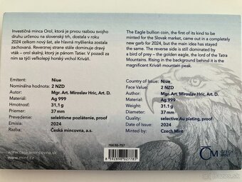 Minca Orol, selektívny pokov Au, 2024 číslovaná - 4