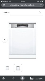 Predám vstavanu umývačku Bosch - 4