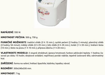Predám domácu pekáreň MOULINEX, nepoužívanú - 4
