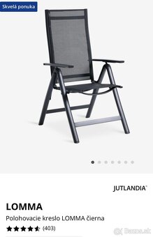 Záhradné polohovacie kreslo so stolíkom - 4