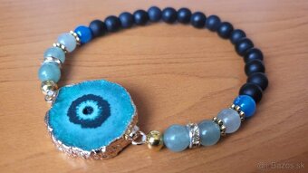 Náramok  drúzou Achátu a onyx - 4