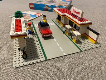 Lego 377 benzinka shell + krabica + návod 100% komplet set - 4