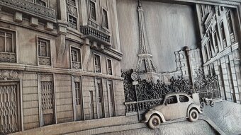 Drevený obraz 80×40cm,br.4cm. - 4