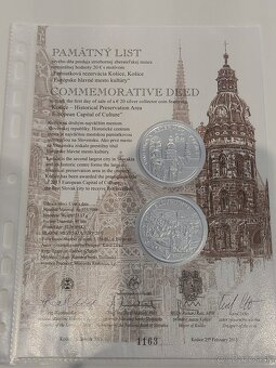 Pamätné listy k 10 a 20 eur minciam - 4