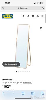 Zrkadlo Ikea Ikornnes - 4