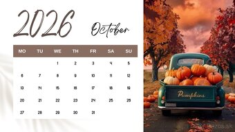 ✨ 4x Kalendár 2026 pre tvoj dokonalý rok Príroda & Akvarel. - 4