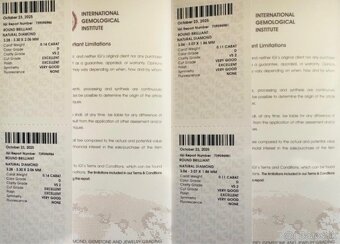 Predam 2ks diamantov D VS2 - 4