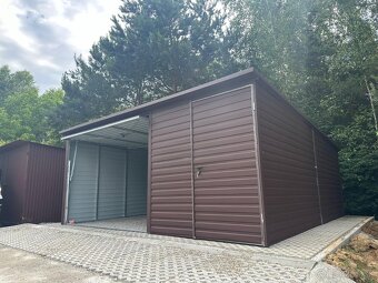 Plechová garáž 5x6m - 4