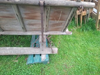 Predám starožitné konské sane rozmer Dlžka-271 výška104cm ší - 4