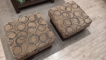 Predám sedaciu súpravu s taburetkami. - 4