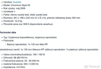 Quadral Chromium Style 50 / AKCIA - 4